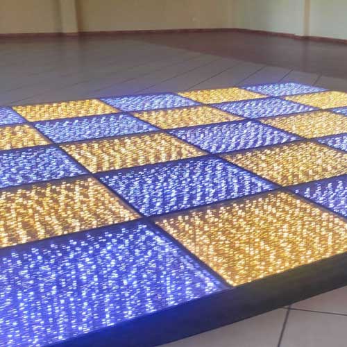 pista de baile cristal gold y silver